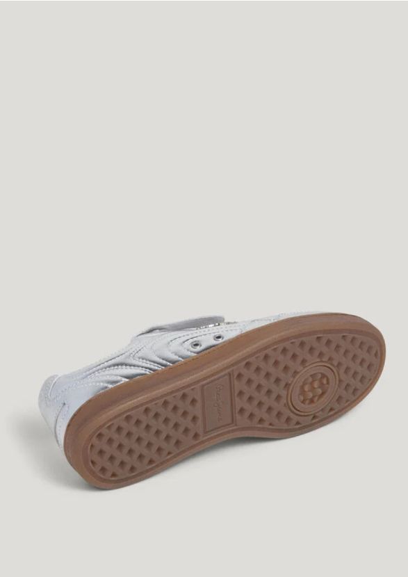 Zapatillas de piel metalizadas PEPE JEANS